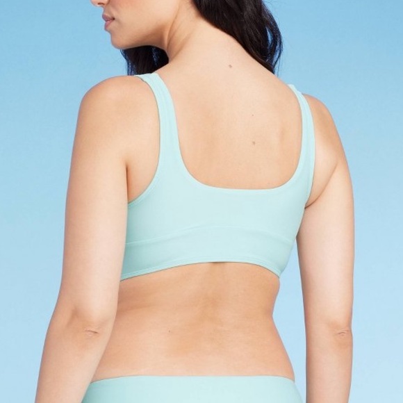 Lace up long line bikini top - Picture 2 of 4